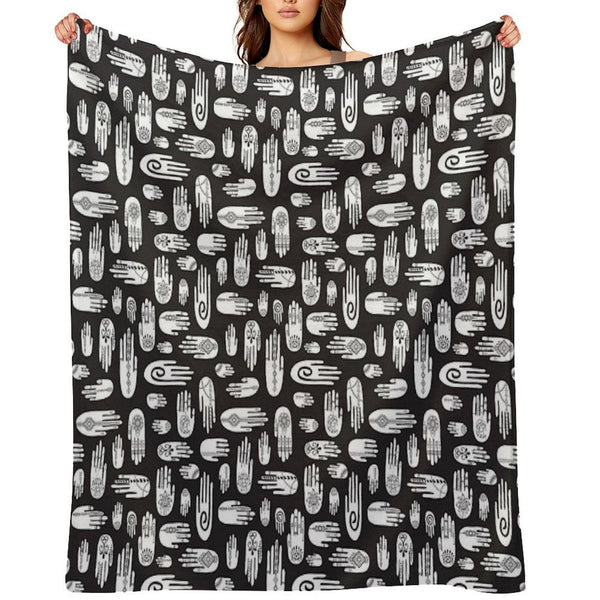 Boho Hands Throw Blanket