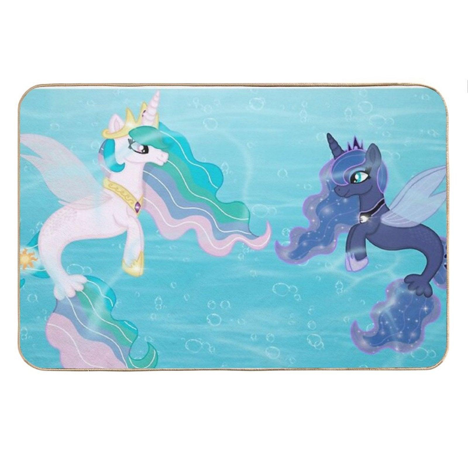 My Little Pony (Princess Celestia & Luna As Seaponies) Bath Mat