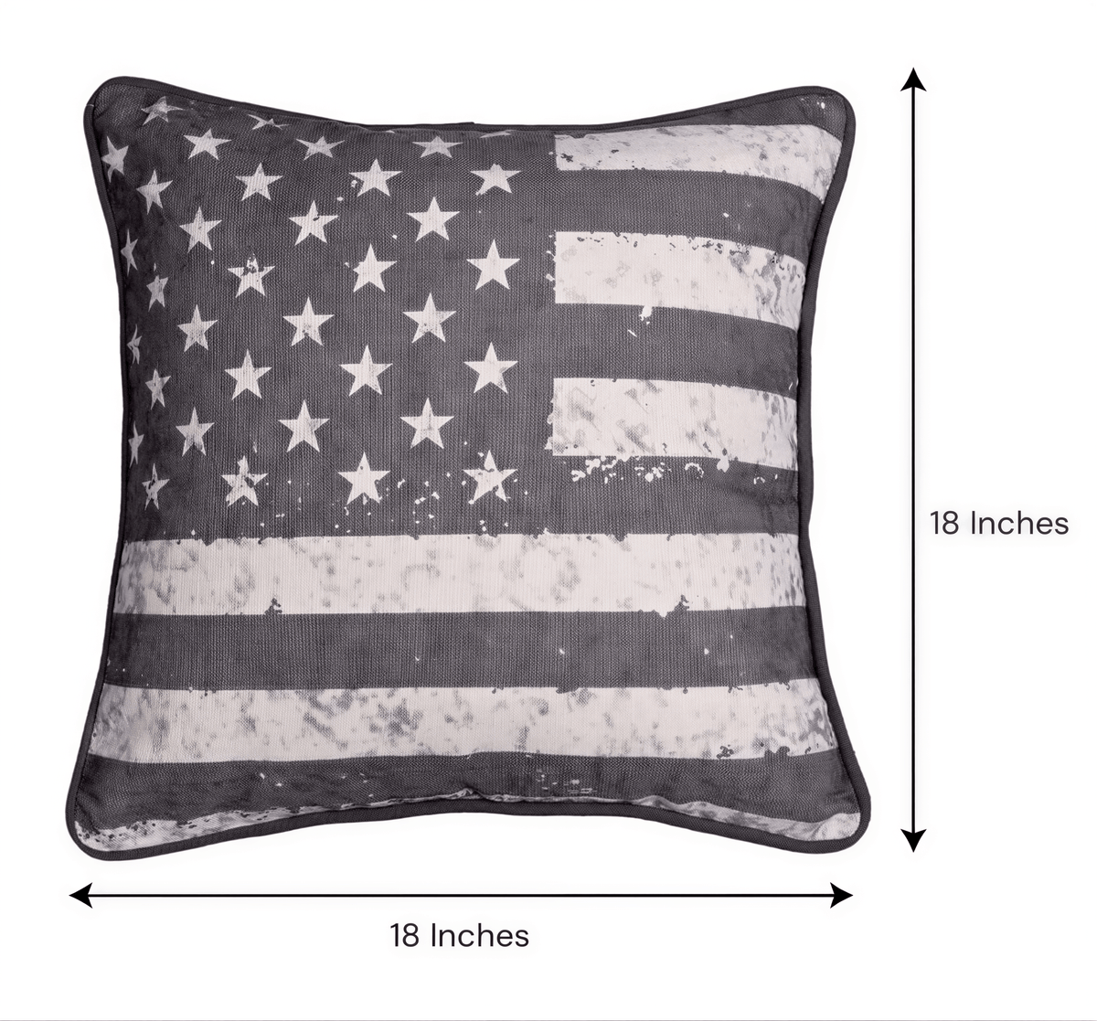 Patriotic Throw Pillow | USA Pillow Cover 18x18 with Zipper Closure Cushion