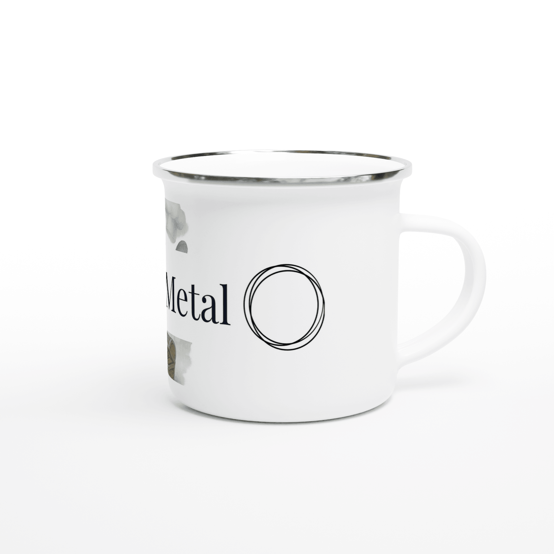 White 12oz Enamel Mug | Coffee Mugs | Kitchen + Metal