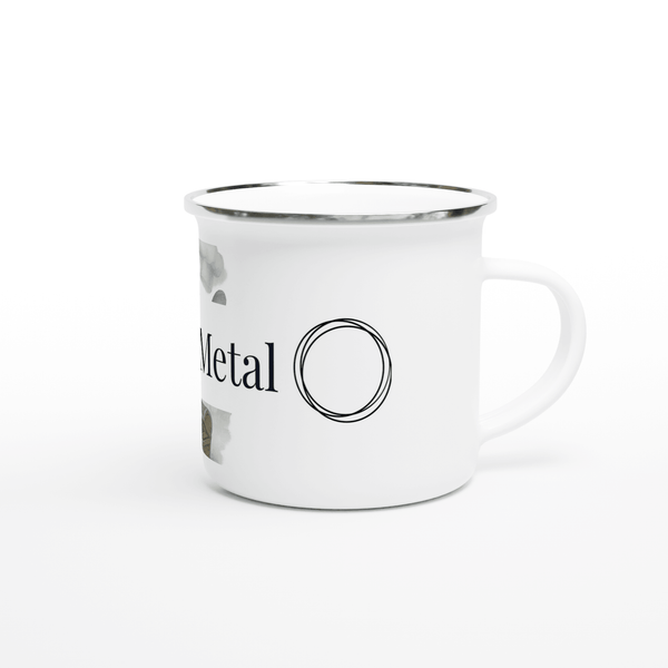 White 12oz Enamel Mug | Coffee Mugs | Kitchen + Metal