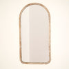 Arched Full Length Wall Mirror with Mango Wood Frame, 36x72