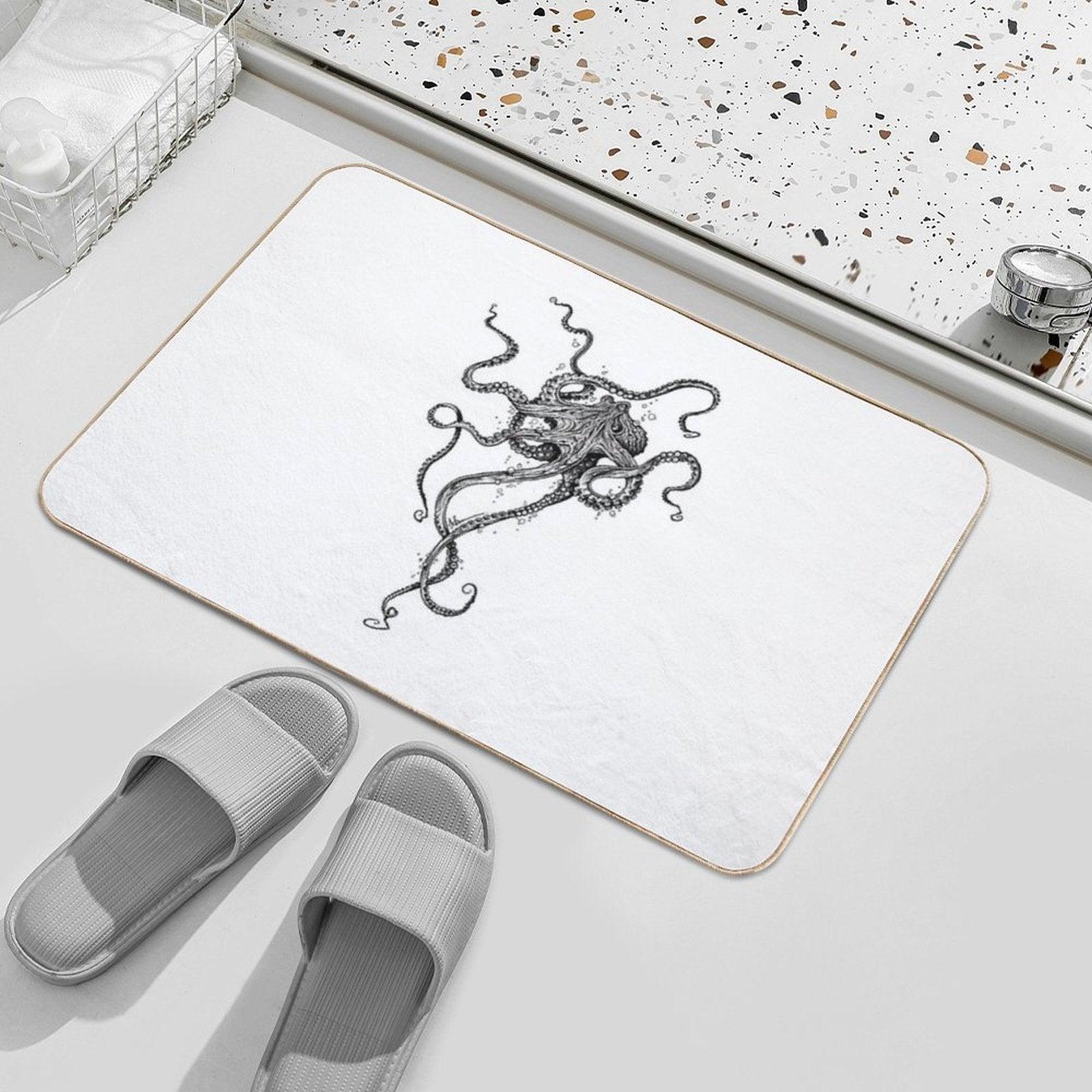 Octopus  Fade-Resistant Bath Mat