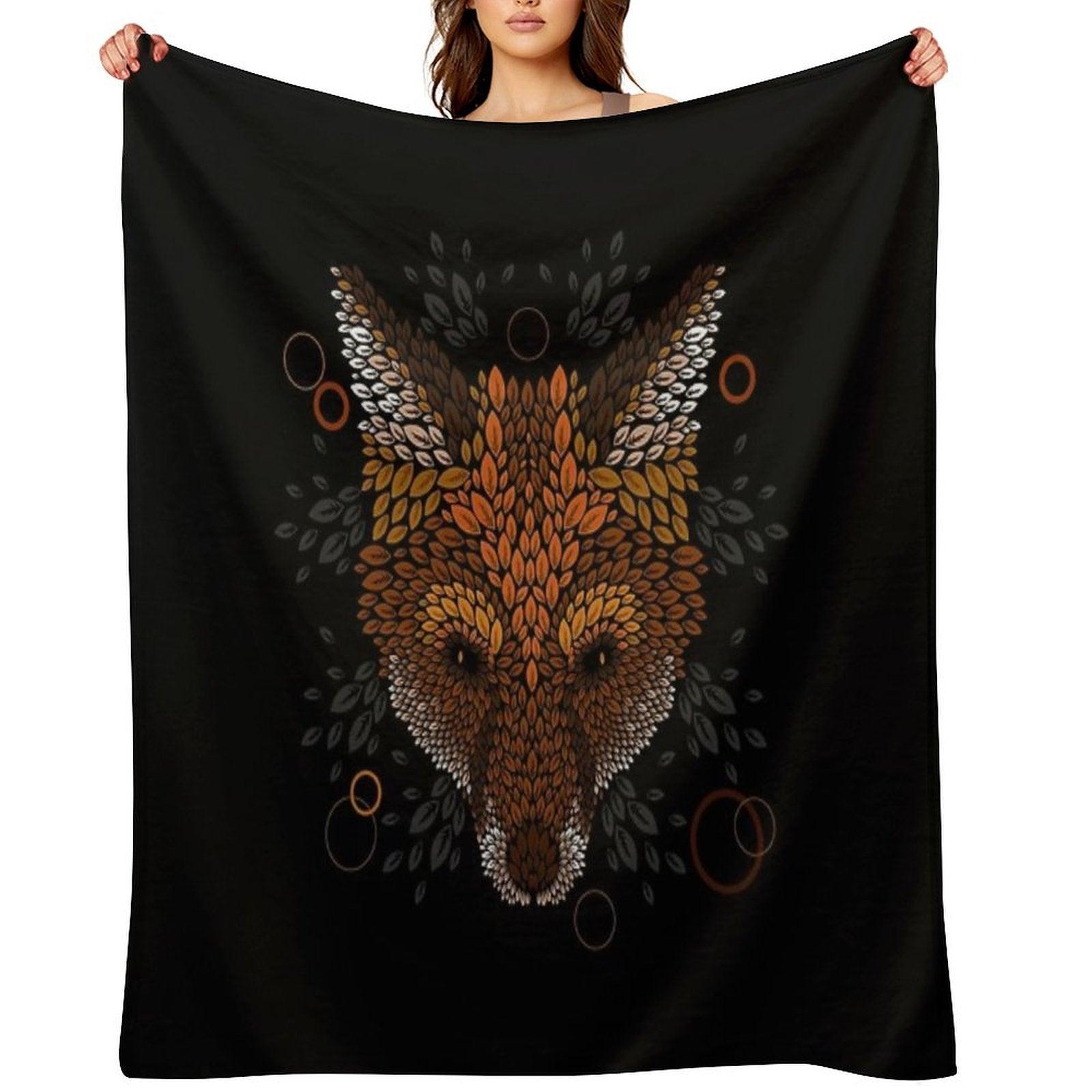 Fox Face Throw Blanket