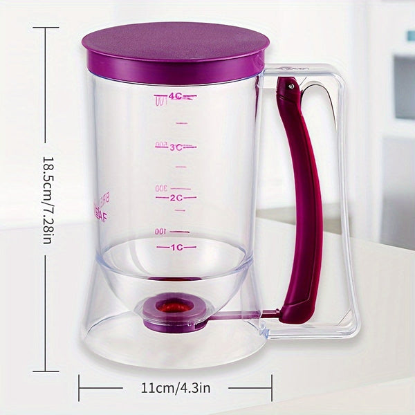 Cupcake Batter Separator And Dispenser - Handheld Funnel Measuring Cup Tool For Mess-Free Baking DSers Fulfillment