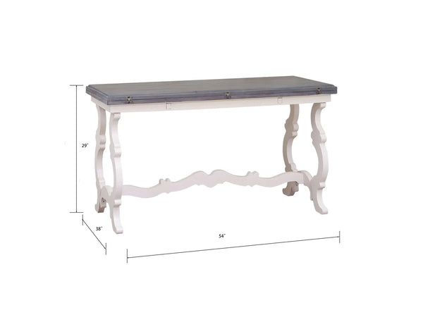 Volume Console Table - Antique White