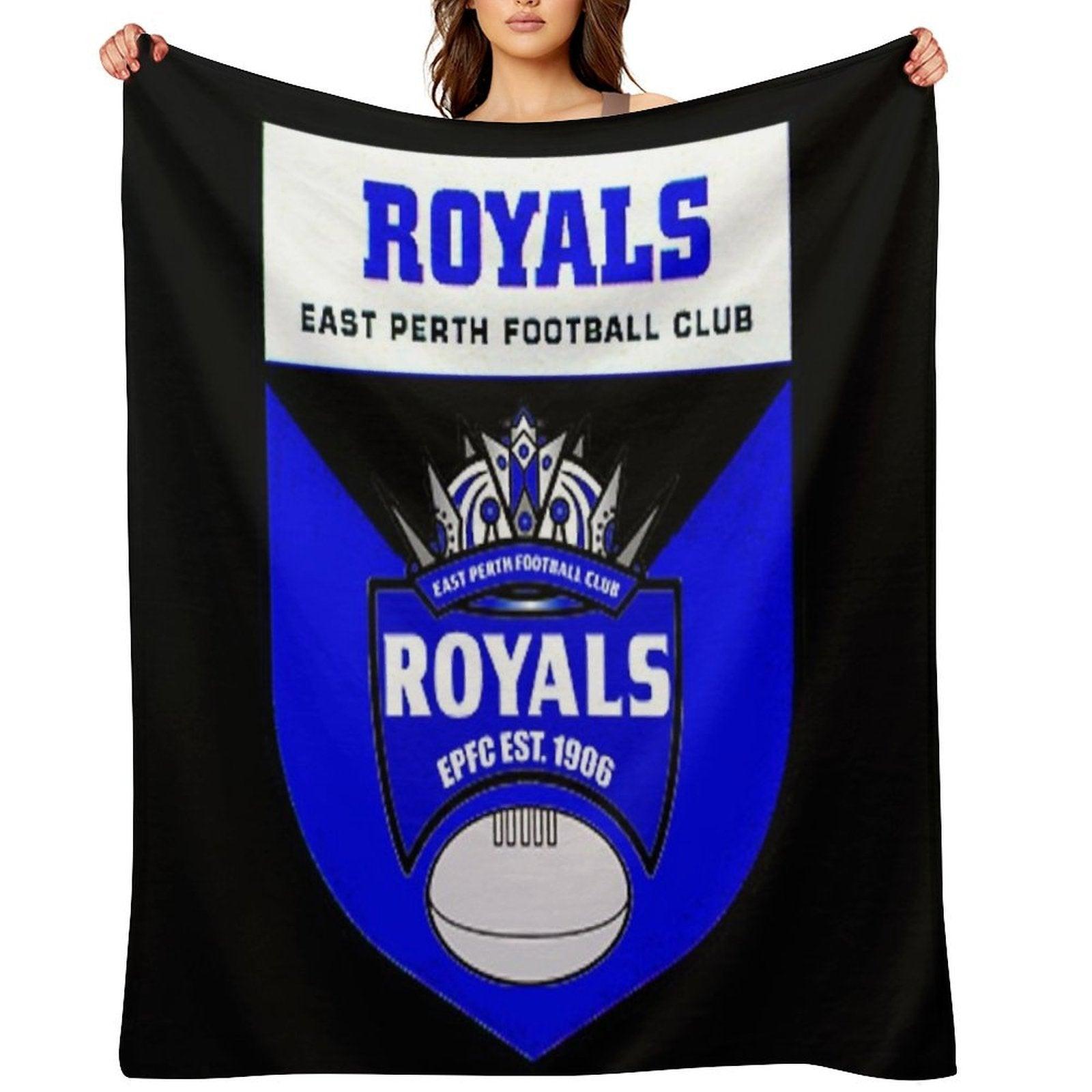 East Perth Football Club  AFL Australian Football Throw Blanket