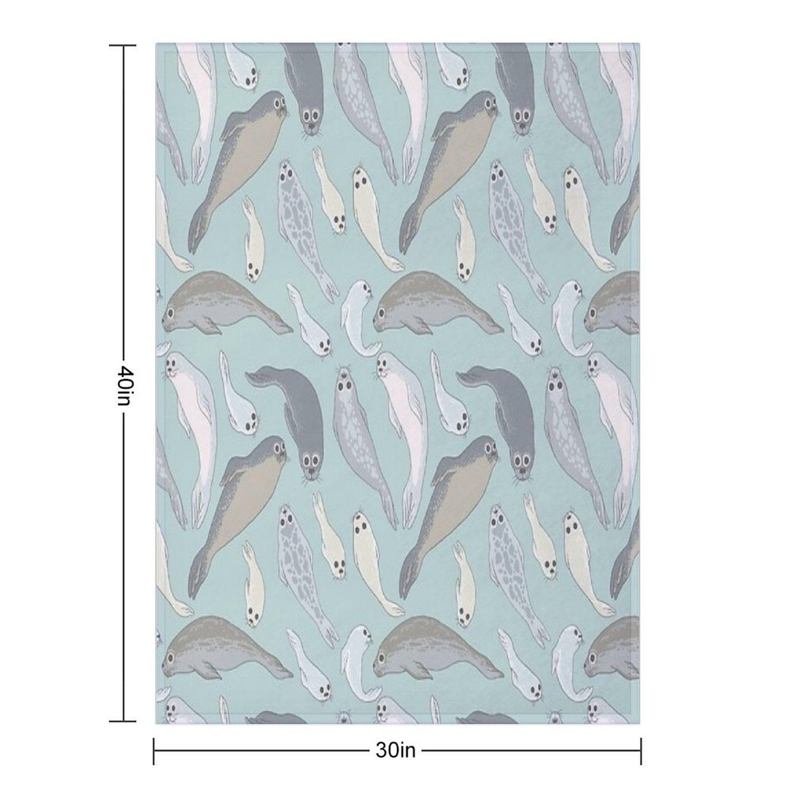 Seals Throw Blanket