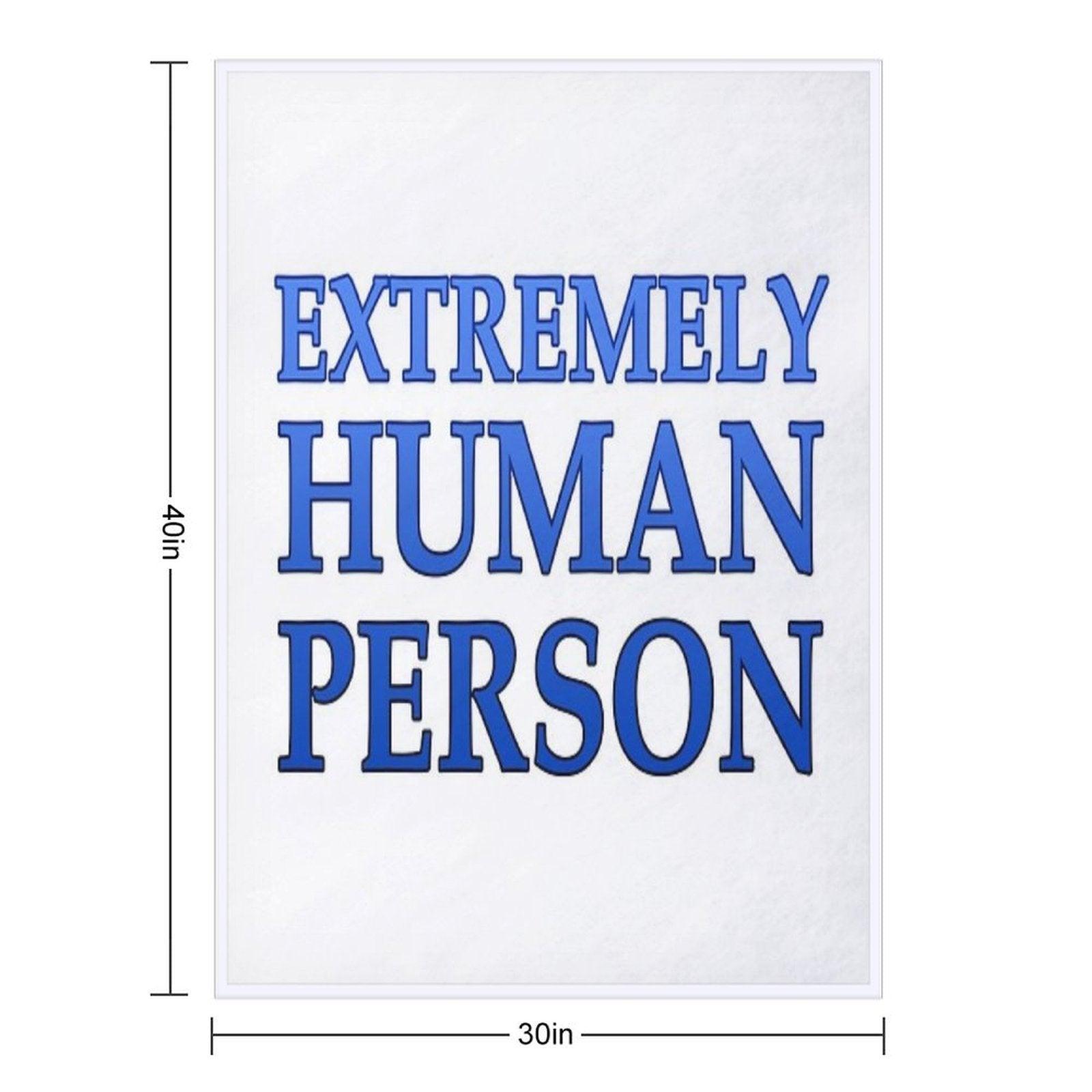 Extremely Human Person Throw Blanket