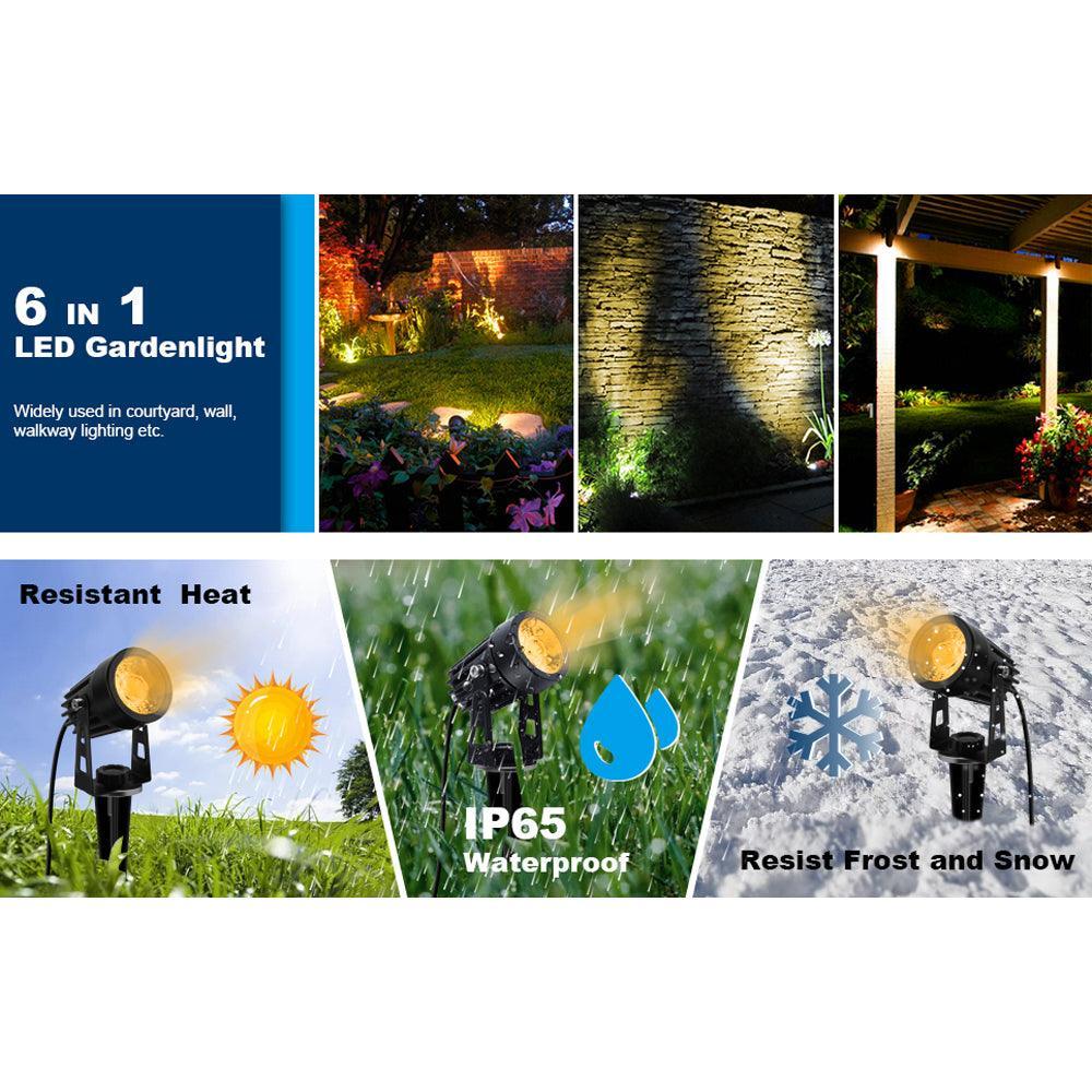 CD43 5W Waterproof LED Landscape Narrow Beam Directional Outdoor 12V Low Voltage Aluminum Spotlight