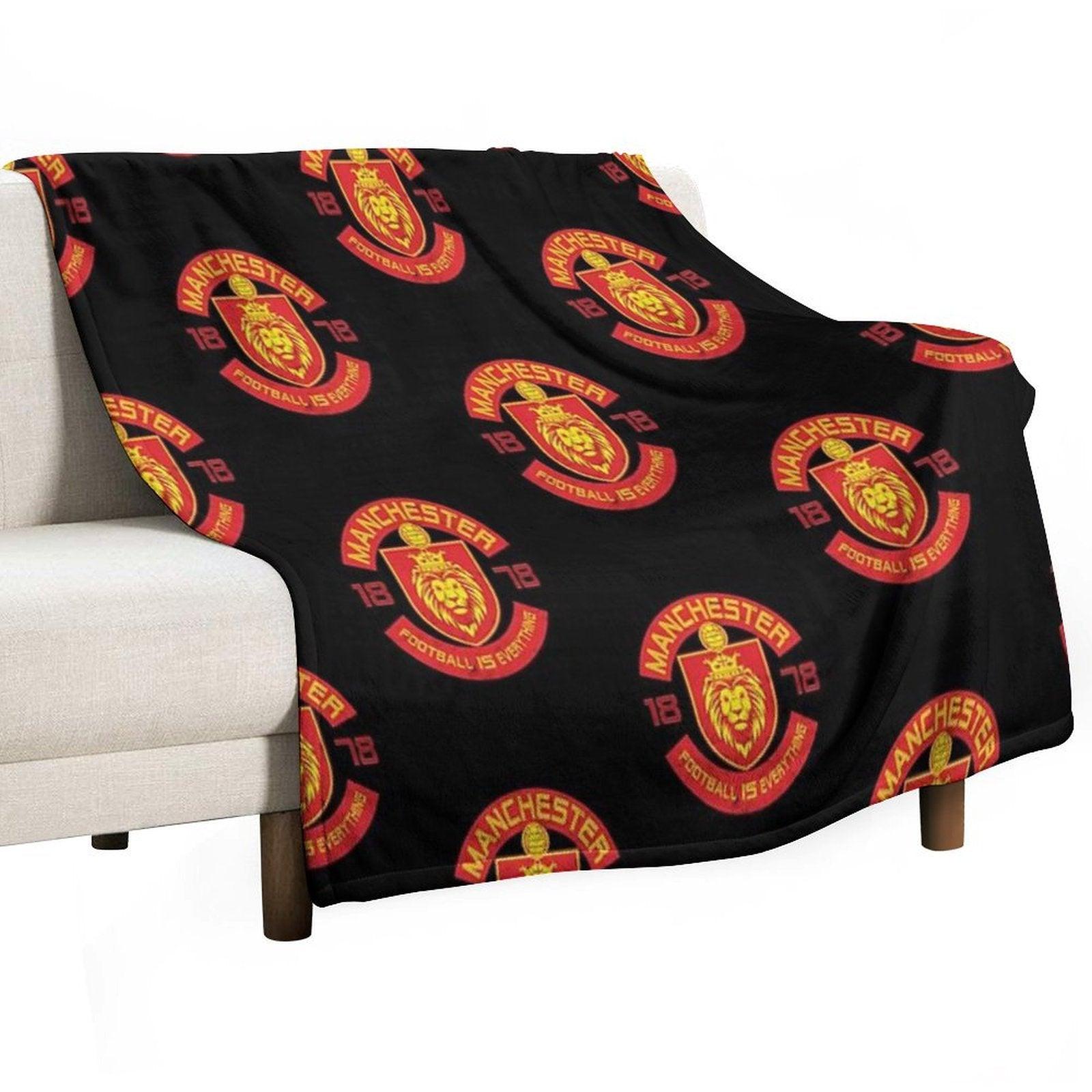 Football Is Everything - Manchester Squad Retro Throw Blanket