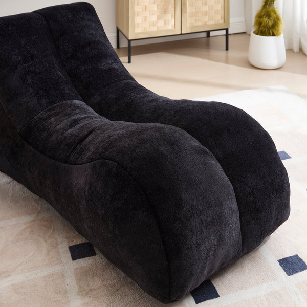 Black Bean Bag Sofa‑Lounger