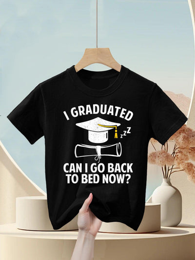 Funny Graduation Art For Men Women Masters Degree Draduation Kids T-Shirt