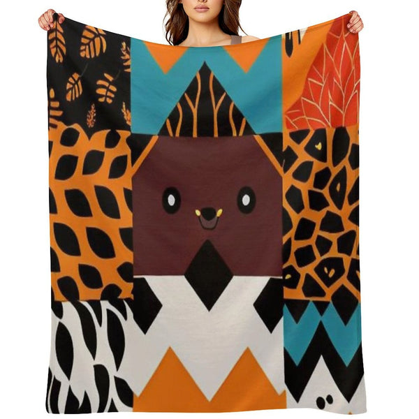 Animal Print Multi-functional Throw Blanket