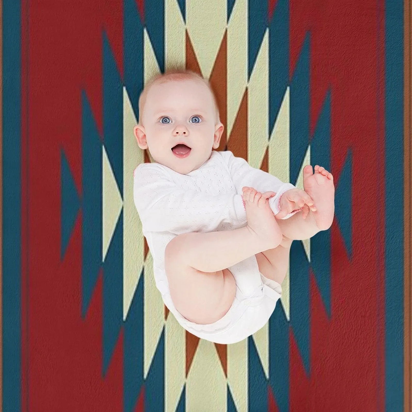 Southwestern Red Throw Blanket
