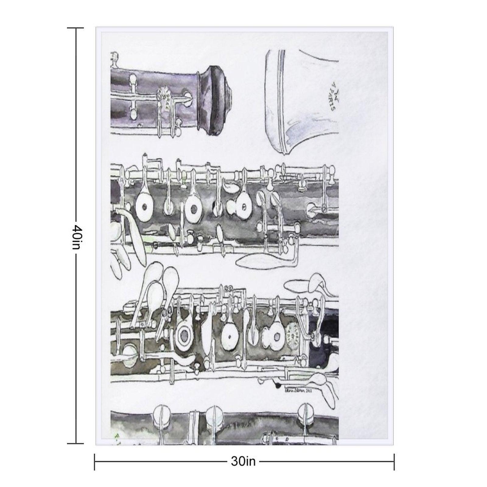 The Oboe Throw Blanket