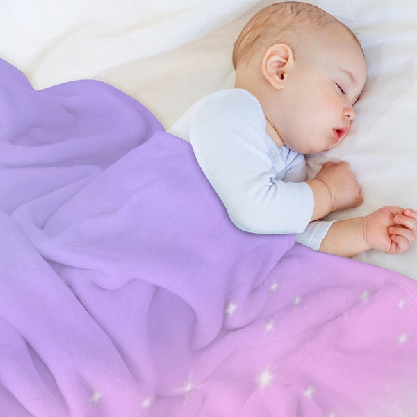 Kawaii Rainbow Magic Wrinkle-free Throw Blanket