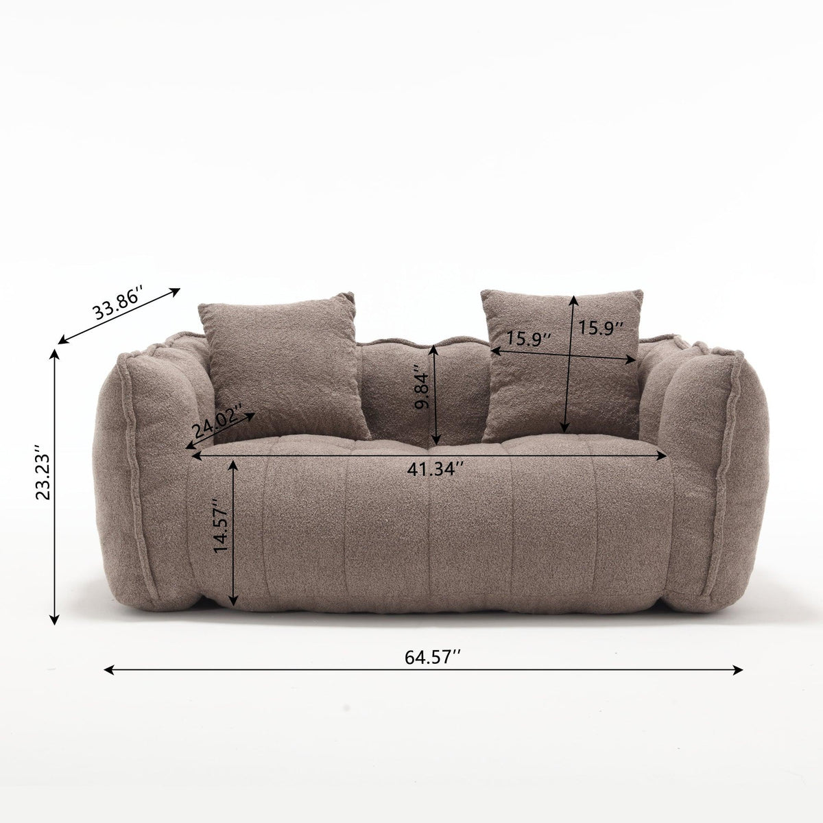 Cozy Beanbag Chair with High Resilience Foam Core