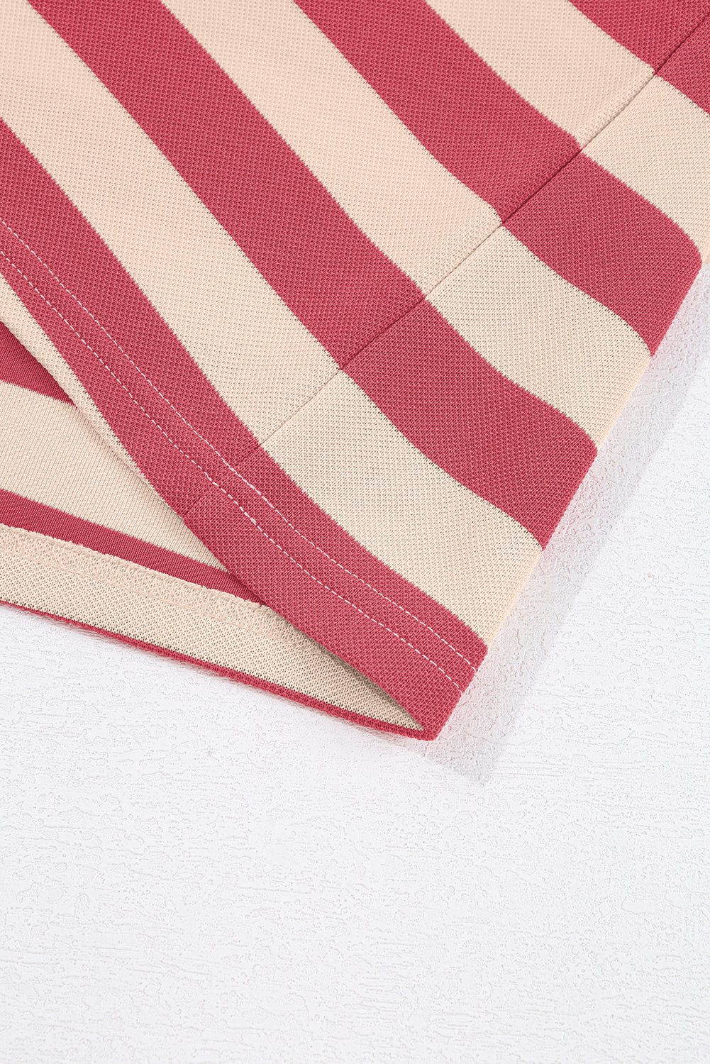 Classic Contrast Black Striped Collar Long Sleeve Mini Dress Stylish & Trendy Casual Dress for Women