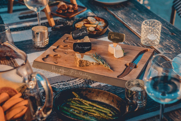 Delio Acacia Cheese Cutting Board & Tools Set