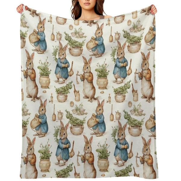 Peter Rabbit Watercolour Lightweight Throw Blanket