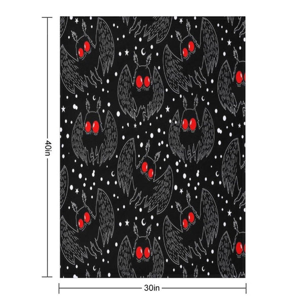 Mothman Night Throw Blanket