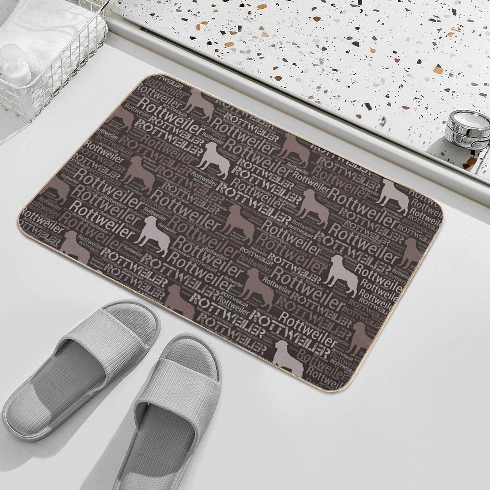 Rottweiler  - Metzgerhund Pattern Bath Mat