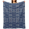 Vintage Flowerpattern Sustainable Throw Blanket