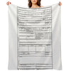 DD 214 Gift Throw Blanket