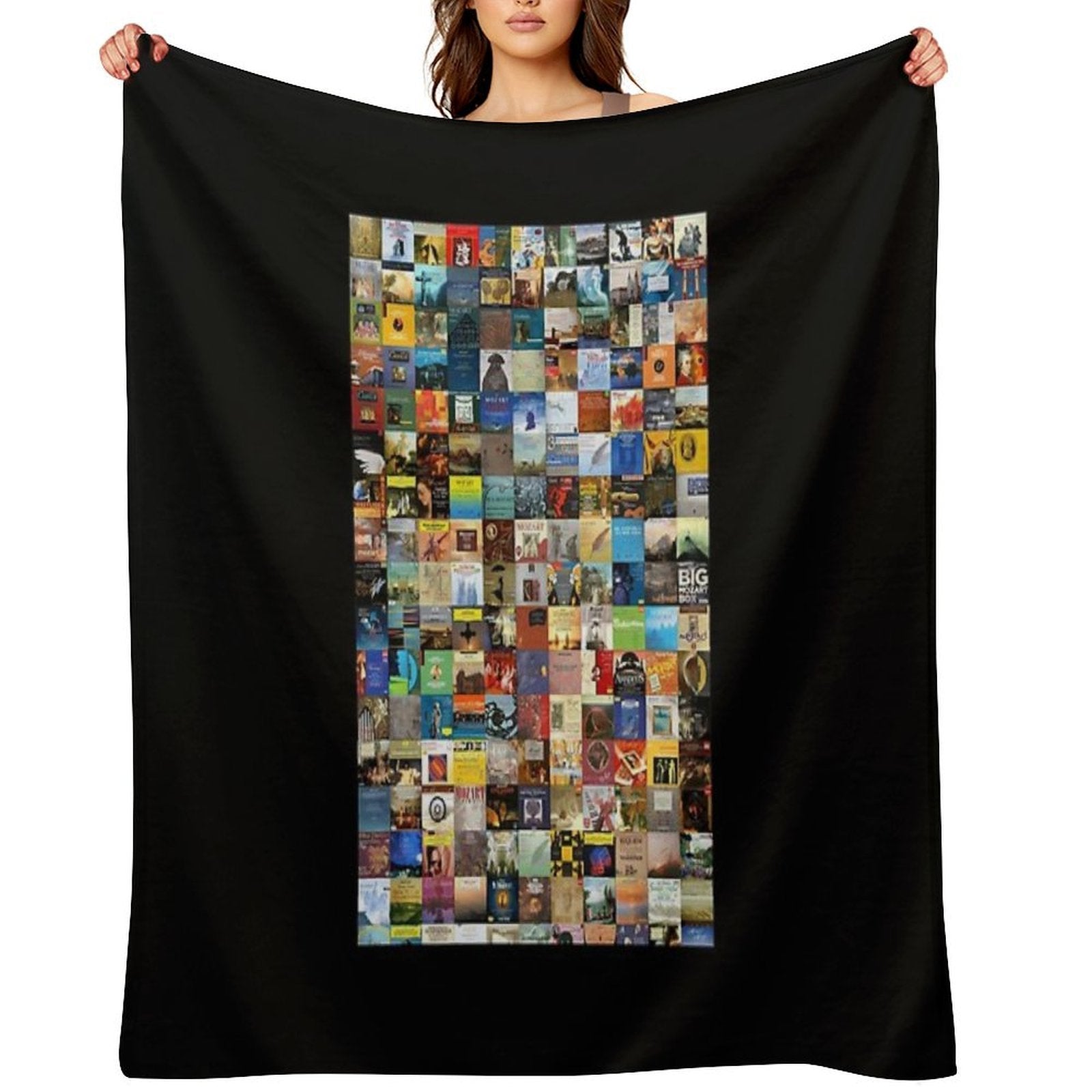 Mozart Album Covers Versatility Throw Blanket