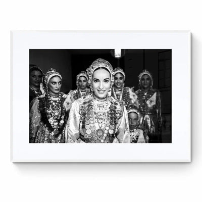 Limited Edition numbered and signed. Bride in Diafani, Olympos, Karpathos, Dodecanese | Black-and-white wall art photography from Greece