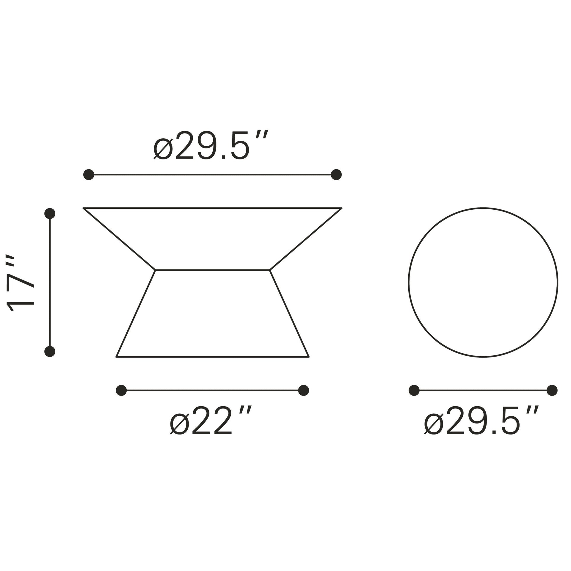 Electron Coffee Table Gold