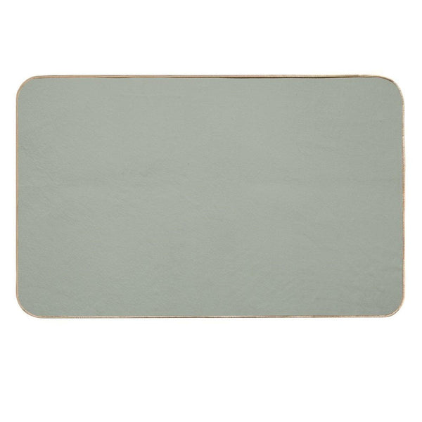 Desert Sage Grey Green Solid Color  Odorless Bath Mat