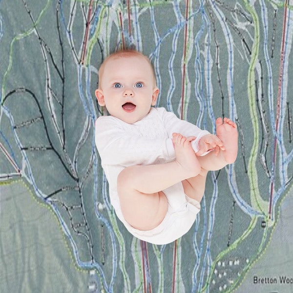 Bretton Woods Resort Trail Map Gift-ready Throw Blanket