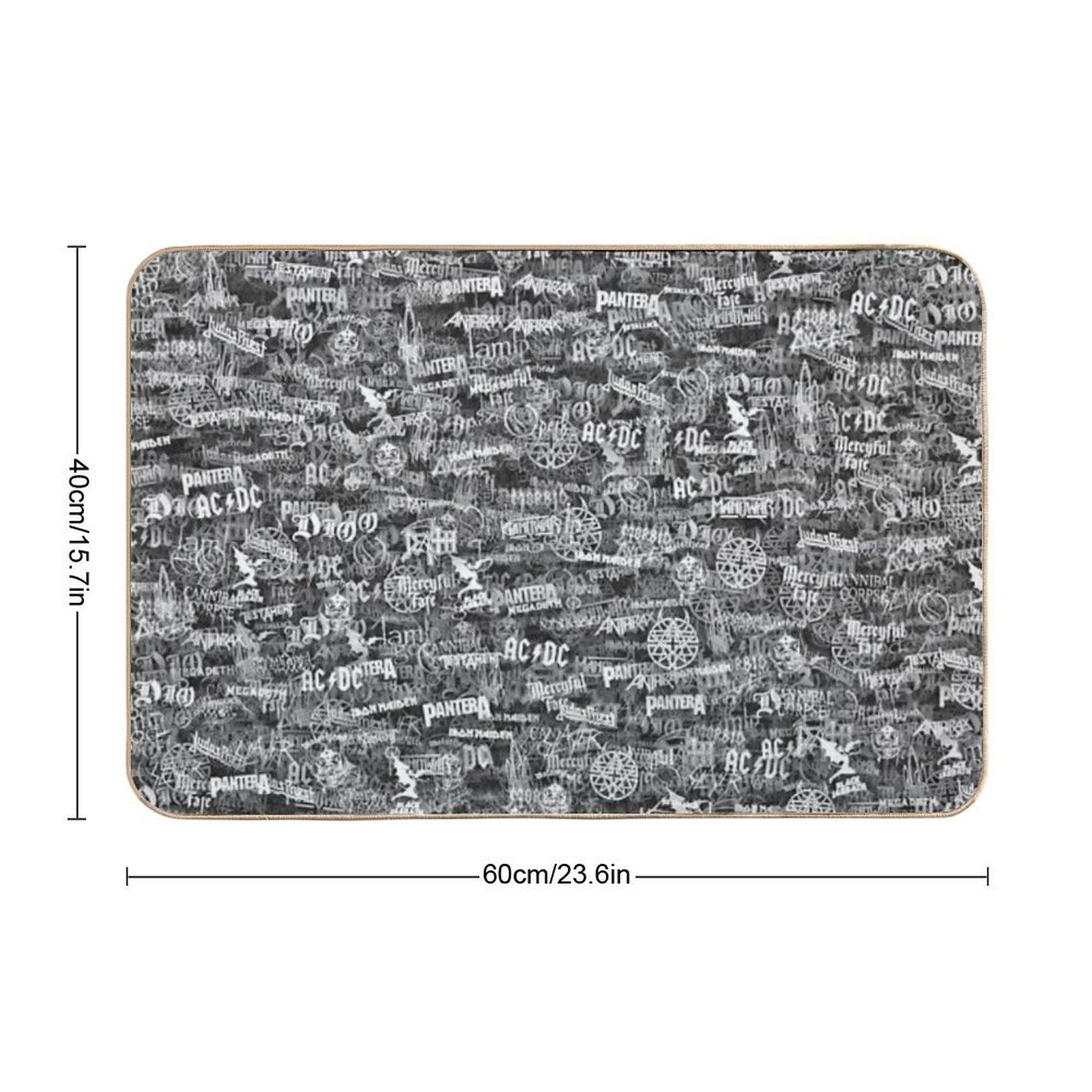 Heavy Metal Bands Bath Mat
