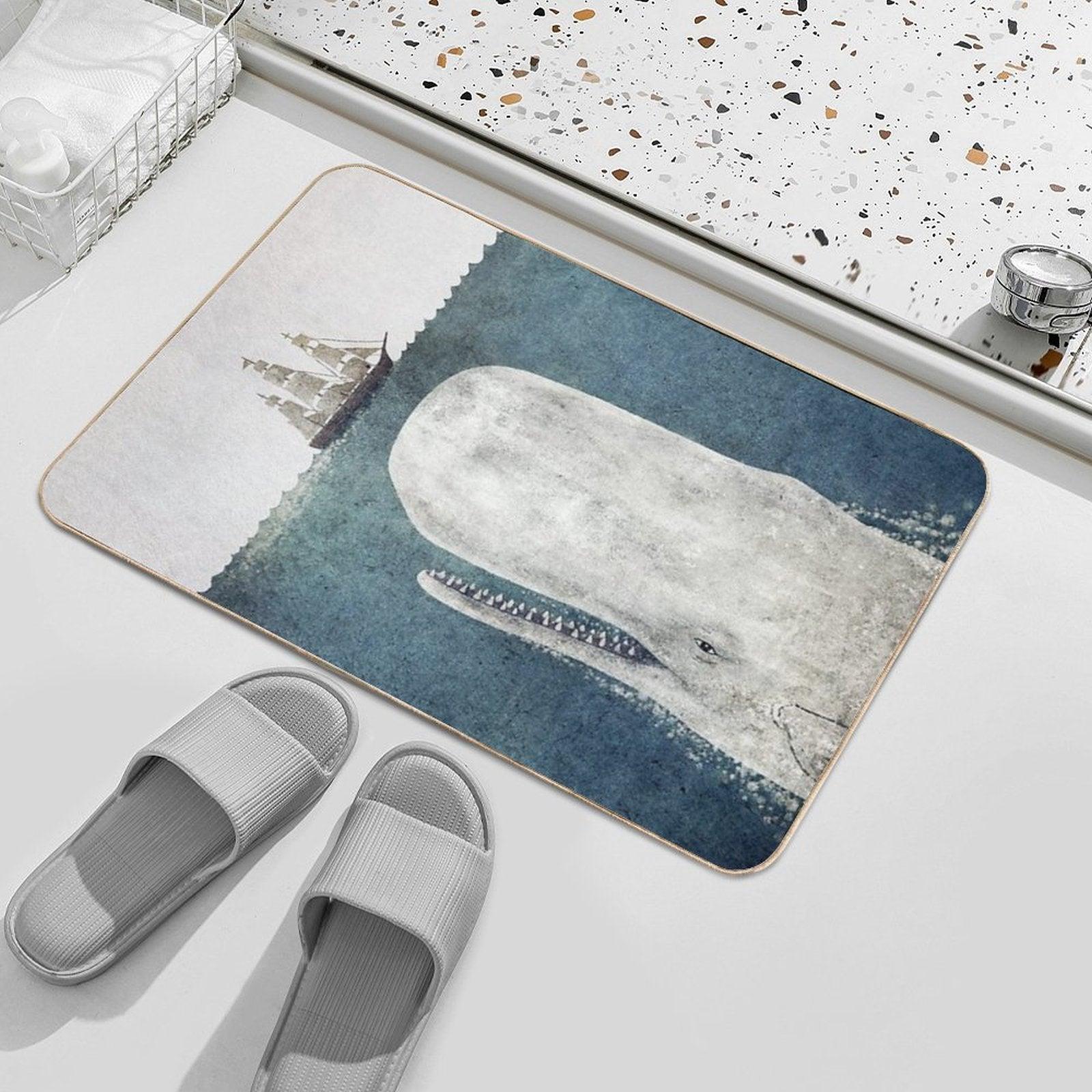 The White Whale Bath Mat