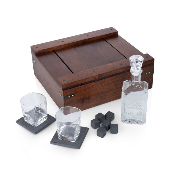 Whiskey Box Gift Set with Decanter Picnic Time Family of Brands
