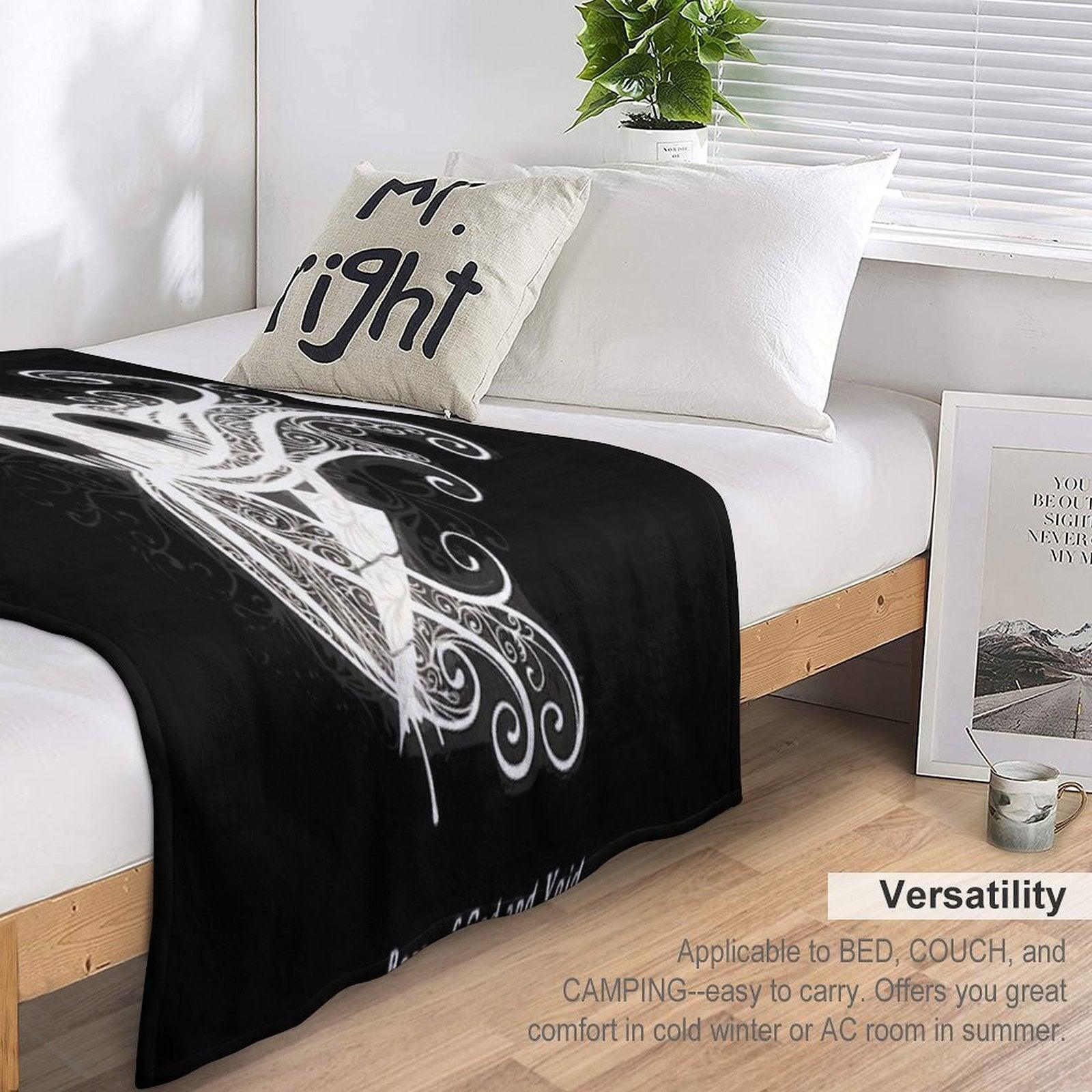 The Knight from Hollow Knight - Born of God And Void Throw Blanket