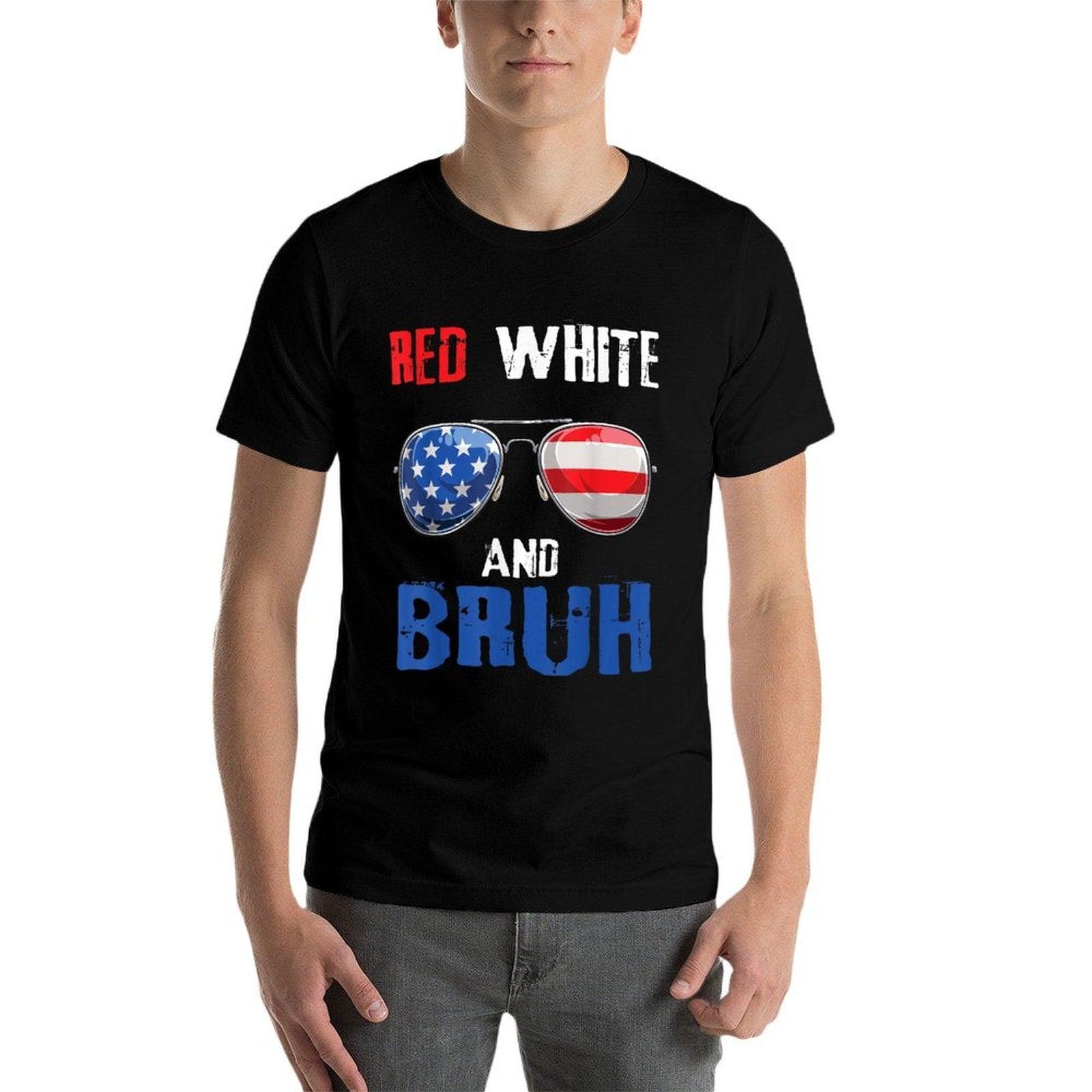 Red White And Bruh 4th Of July Boys Patrioticns Kids  Vintage-inspired T-Shirt