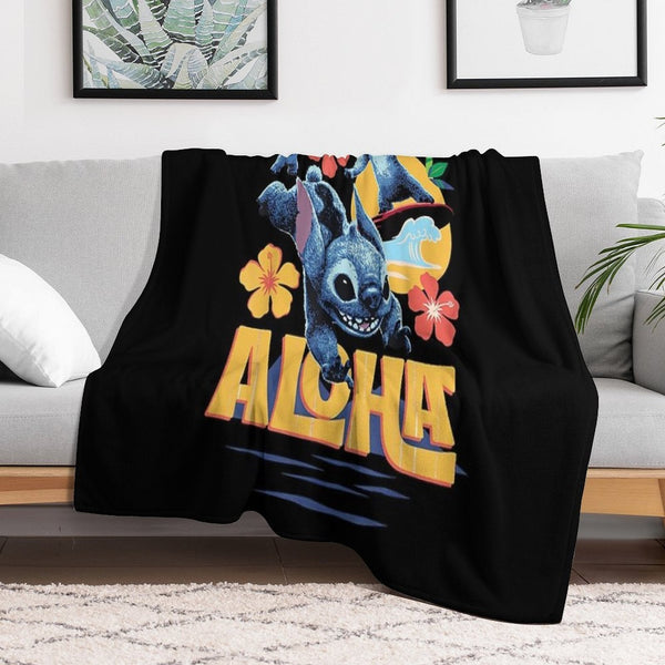 Lilo & Stitch Live-Action Movie Tropical Aloha Stitch Versatility Throw Blanket