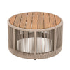 Outdoor Rattan Rope & Acacia Wood Coffee Table