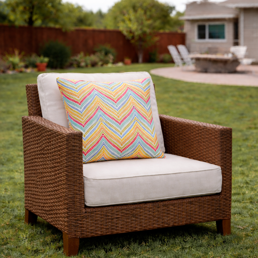 6 Pack Outdoor Pillow Covers - Water-Repellent Decorative Cushion Covers