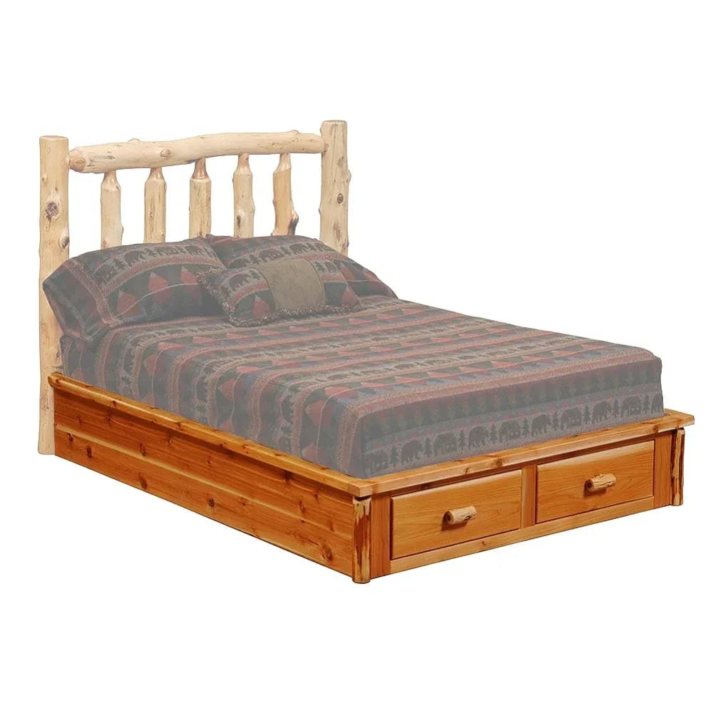 Cedar Footboard Dresser for Platform Bed - Gifts for You 'n Me