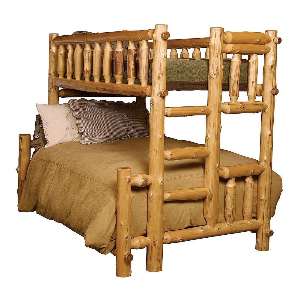 Cedar Log Double/Single Bunk Bed - Gifts for You 'n Me