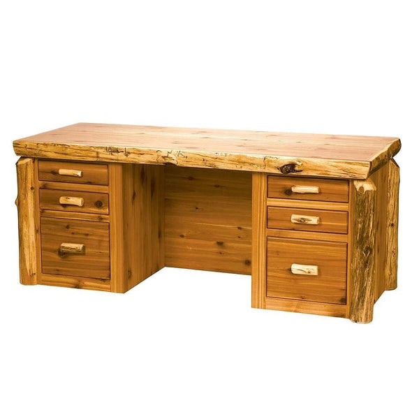 Cedar Log Executive Desk - Gifts for You 'n Me