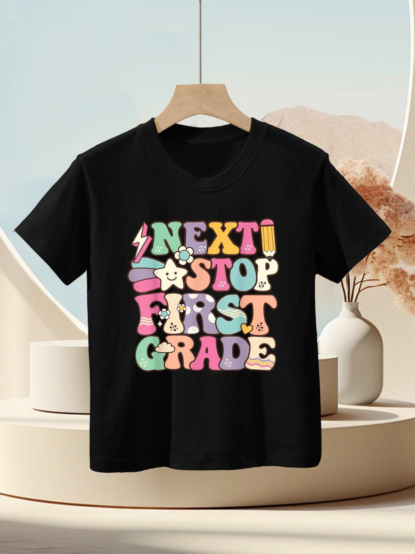 Next Stop 1st Grade Kindergarten Graduation Last Day Grad Kids T-Shirt