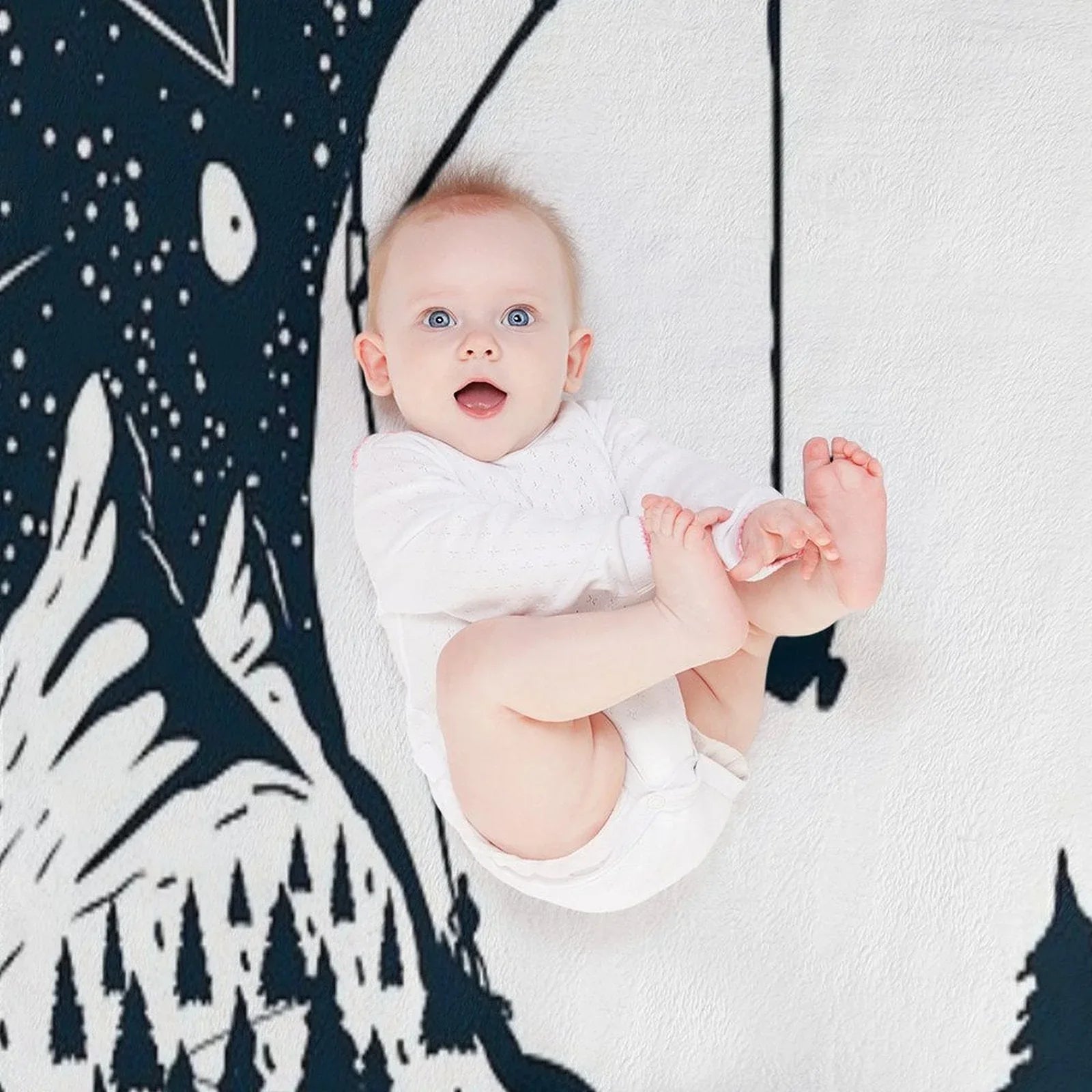 Climber's Sky  Climbing Throw Blanket
