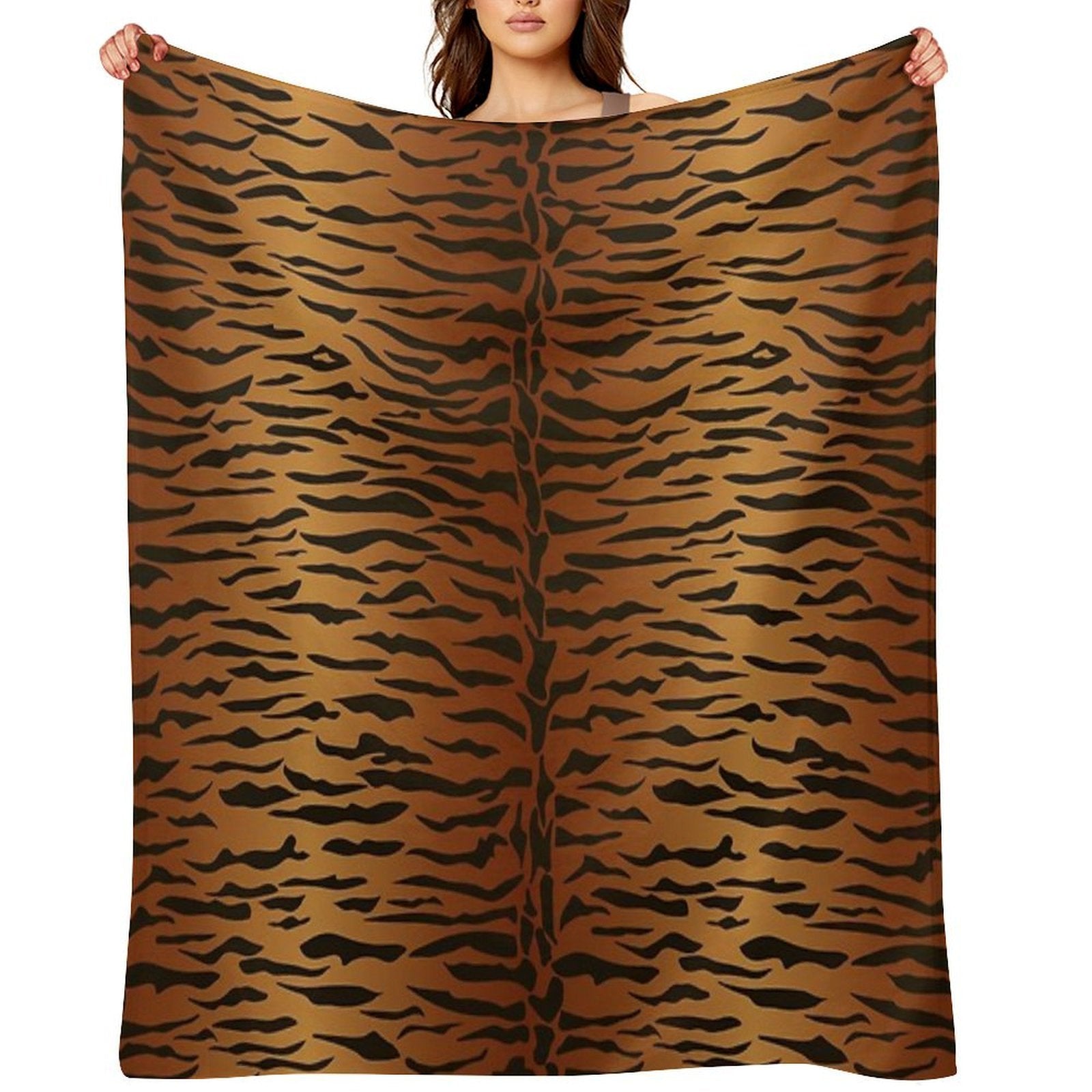 Tiger Animal Print Lightweight Throw Blanket