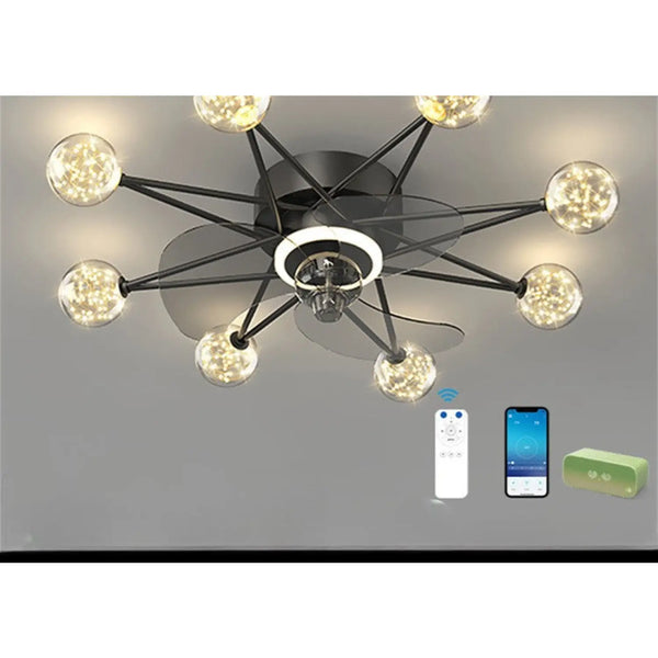 Ceiling Fan Light Modern Design for Living & Dining Room