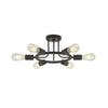 Ceiling Lamp with 6-Lights - Semi Recessed Sputnik Design for Living Rooms